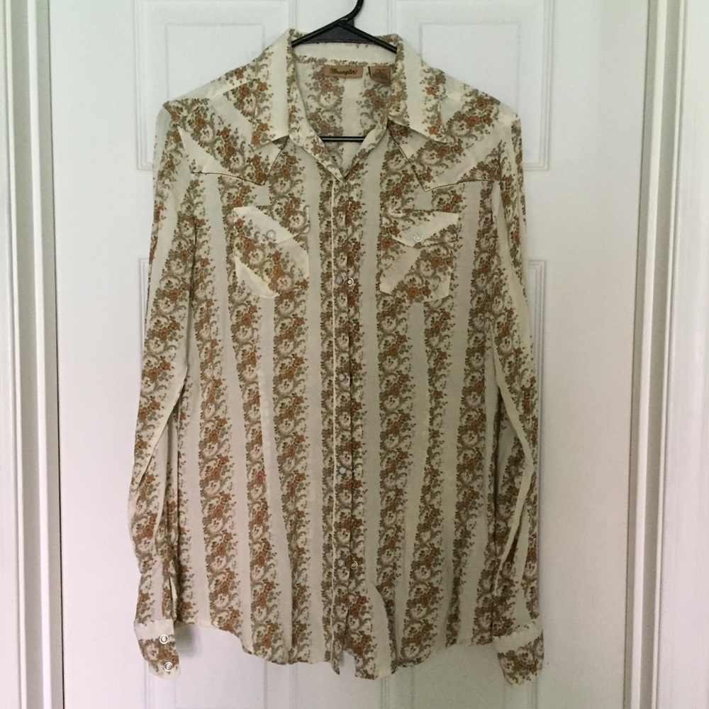 Vintage wrangler button up